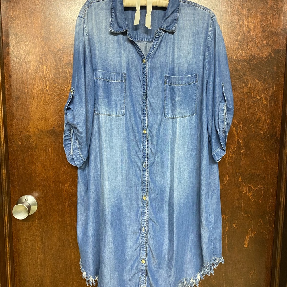 Tencel Jean Dress or Long Jacket